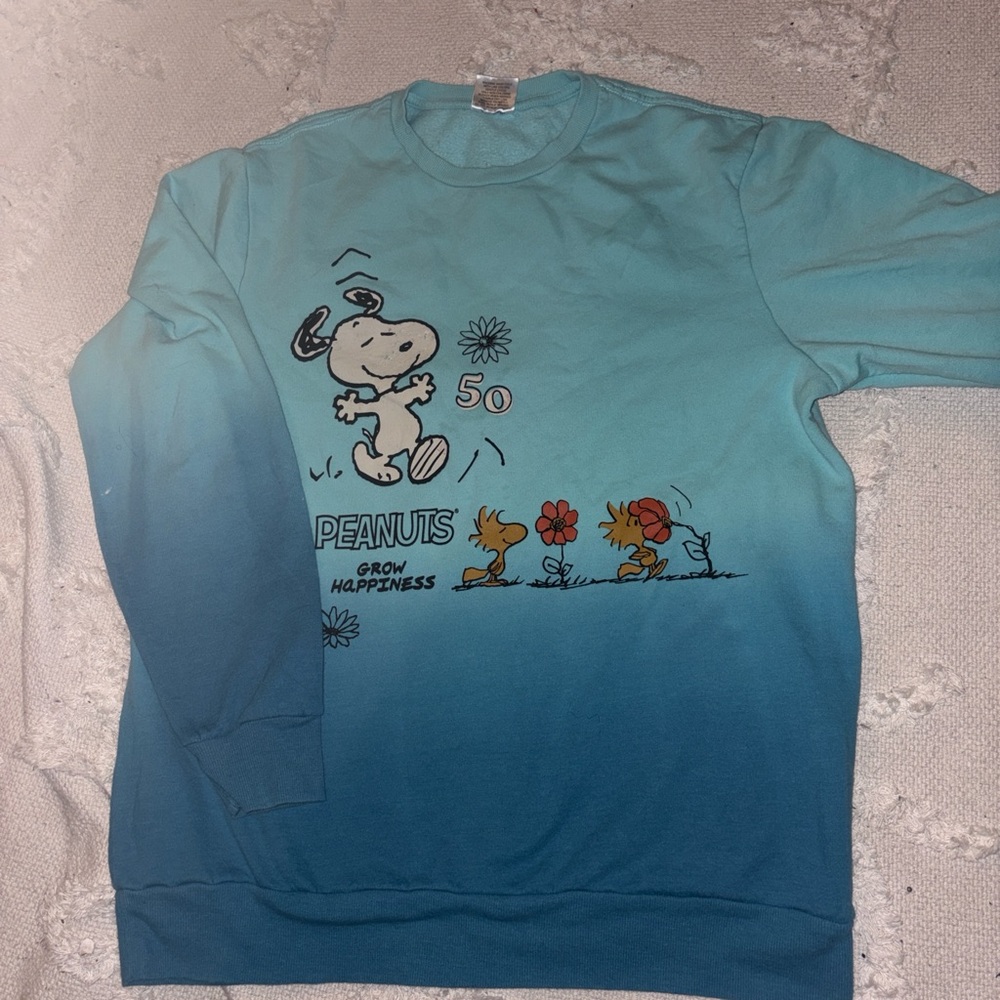 Peanuts Blue Gradient Men's Sweater